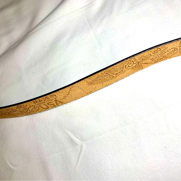 Jon Wye Genuine Leather Happy Astronaut Belt; Sz L 45". Science Space - Picture 14 of 16